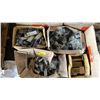 Image 2 : PALLET OF WESTWARD CONTACT TIPS, POWER 1ST CAR BATTERY ALLIGATOR CLAMPS, ROBIN AIR PUMP OIL & MORE