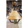 Image 2 : VINTAGE WOOD TABLE WITH 5 CHAIRS