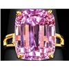 Image 1 : 10K(3.5G), KUNZITE (8.9CT)RING, SIZE 5.5, SUGGESTED RETAIL VALUE $3600