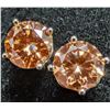 Image 1 : 14K(0.8G), COLOR LAB DIAMOND (1.5CT) EARRING, SUGGESTED RETAIL VALUE $2800