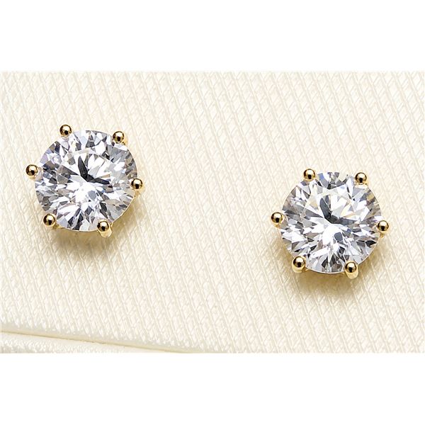 14K LAB DIAMOND (0.54CT) EARRING, SUGGESTED RETAIL VALUE $1200