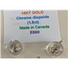 Image 2 : 14K(0.7G), CHROME DIOPSIDE EARRING, SUGGESTED RETAIL VALUE $1000