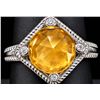 Image 1 : SILVER(4.6G), CITRINE (3CT)RING, SIZE , SUGGESTED RETAIL VALUE $320