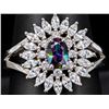 Image 1 : SILVER(4.1G), MYSTIC TOPAZ (0.5CT) RING, SUGGESTED RETAIL VALUE $280