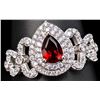 Image 1 : SILVER(3.7G), GARNET (0.5CT)RING, SIZE , SUGGESTED RETAIL VALUE $280