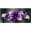 Image 1 : SILVER(3G), AMETHYST (APP 0.8CT)RING SUGGESTED RETAIL VALUE $200