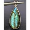 Image 1 : SILVER(4.5G), LABRADORITE (20CT) PENDANT SUGGESTED RETAIL VALUE $200