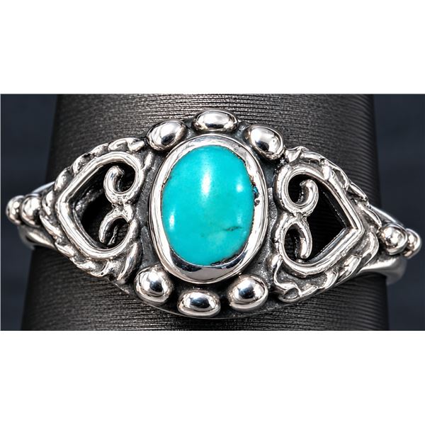 SILVER TURQUOISE RING