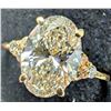 Image 2 : 10K(1.5G),  LAB DIAMOND (1.7CT)RING, SIZE 5.5, SUGGESTED RETAIL VALUE $4000