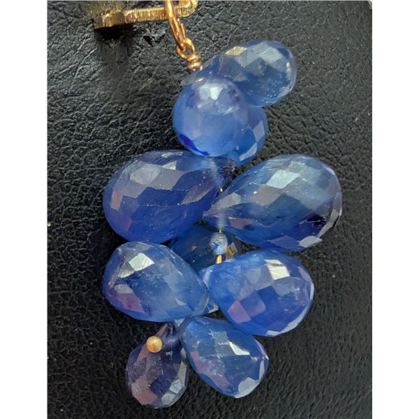 10K(3.2G), BLUE SAPPHIRE (15CT) PENDANT, SUGGESTED RETAIL VALUE $500