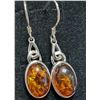 Image 1 : SILVER(3.57G),  AMBER EARRING, SUGGESTED RETAIL VALUE $220