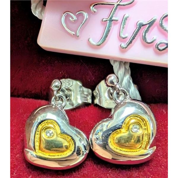 SILVER(1.67G),  DIAMOND (0.02CT) EARRING SUGGESTED RETAIL VALUE $200