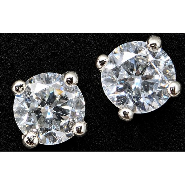 SILVER CZ EARRING