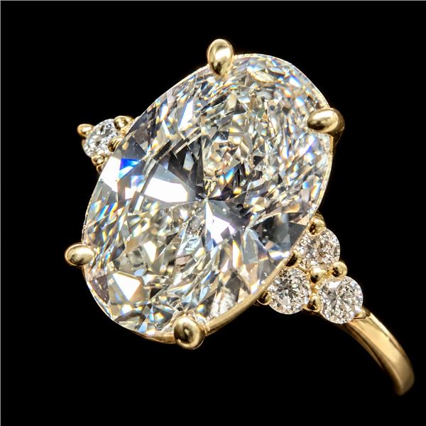 10K(1.7G), LAB DIAMOND (2CT)RING, SIZE 5.5, SUGGESTED RETAIL VALUE $4400