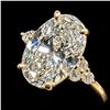 Image 1 : 10K(1.7G), LAB DIAMOND (2CT)RING, SIZE 5.5, SUGGESTED RETAIL VALUE $4400