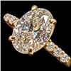 Image 1 : 10K(1.35G), LAB DIAMOND (1.4CT)RING, SIZE 5.5, SUGGESTED RETAIL VALUE $3200