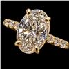Image 2 : 10K(1.35G), LAB DIAMOND (1.4CT)RING, SIZE 5.5, SUGGESTED RETAIL VALUE $3200