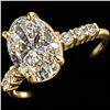 Image 3 : 10K(1.35G), LAB DIAMOND (1.4CT)RING, SIZE 5.5, SUGGESTED RETAIL VALUE $3200