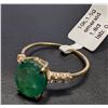 Image 3 : 10K(1.5G), EMERALD (1.95CT)RING, SIZE 5.75, SUGGESTED RETAIL VALUE $2400