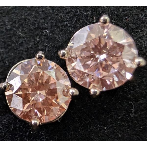 10K(0.8G), LAB DIAMOND (1.3CT)EARRING, SUGGESTED RETAIL VALUE $2400
