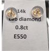 Image 2 : 14K(0.28G), LAB DIAMOND (0.8CT)EARRING, SUGGESTED RETAIL VALUE $1100