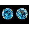 Image 1 : 14K(0.64G), BLUE TOPAZ (2.52CT)EARRING, SUGGESTED RETAIL VALUE $800
