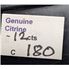 Image 2 : GENUINE CITRINE (12CT)GEMSTONE, SUGGESTED RETAIL VALUE $360