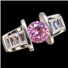 Image 1 : SILVER(4.8G), CZ (1CT)RING, SIZE 8.5, SUGGESTED RETAIL VALUE $320