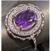Image 2 : SILVER(3.42G), AMETHYST CZ (1.5CT)RING , SUGGESTED RETAIL VALUE $260