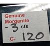 Image 2 : GENUINE MORGANITE (3CT)GEMSTONE, SUGGESTED RETAIL VALUE $240