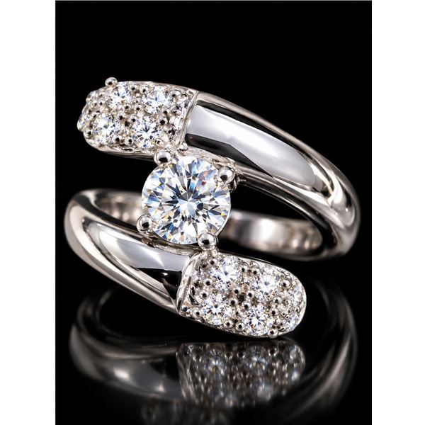 SILVER(4G), CZ RING, SIZE 8, SUGGESTED RETAIL VALUE $240