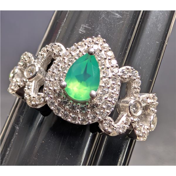 SILVER(3.45G), CZ RING , SUGGESTED RETAIL VALUE $240