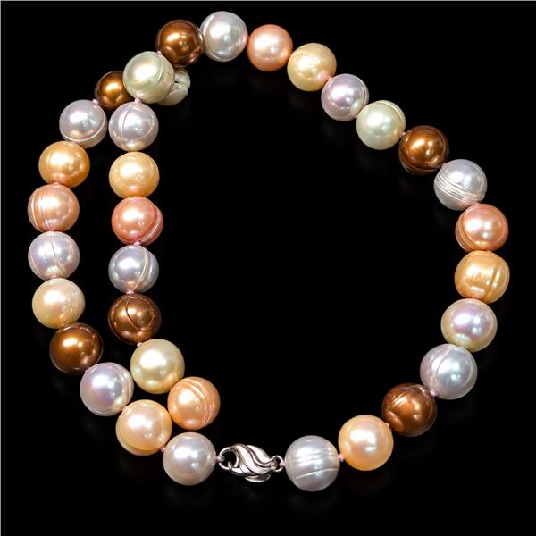 SILVERSHELL PEARL NECKLACE 16" SUGGESTED RETAIL VALUE $200