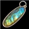 Image 1 : SILVER(2.45G), LABRADORITE PENDANT SUGGESTED RETAIL VALUE $200