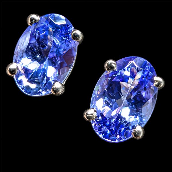 SILVER(0.87G), TANZANITE (0.5CT)EARRING SUGGESTED RETAIL VALUE $200