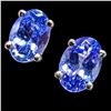 Image 1 : SILVER(0.87G), TANZANITE (0.5CT)EARRING SUGGESTED RETAIL VALUE $200