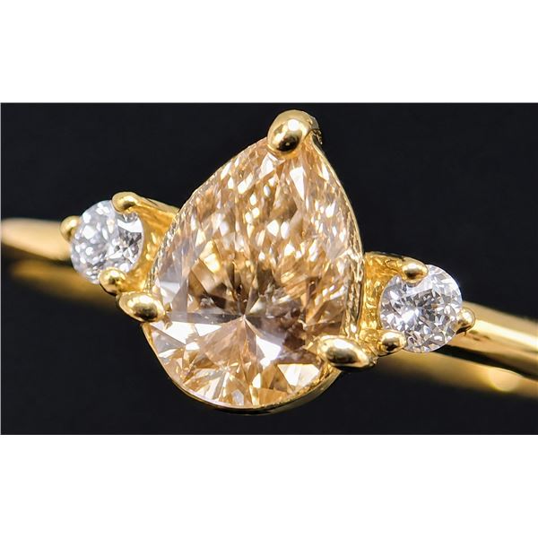 10K(1.55G),  PINK LAB DIAMOND  (0.5CT)RING, SIZE 7, SUGGESTED RETAIL VALUE $2600