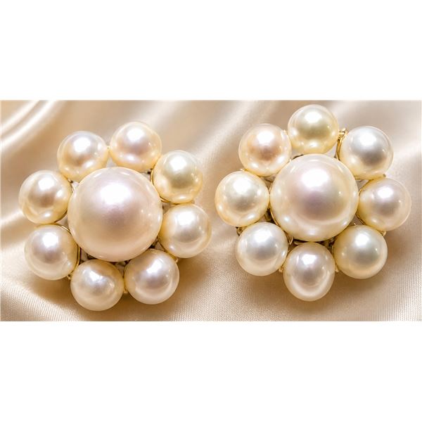 14K  FRESH WATER PEARL  EARRING, SUGGESTED RETAIL VALUE $320