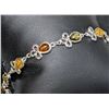 Image 2 : SILVER(8.7G),  AMBER BRACELET 7", SUGGESTED RETAIL VALUE $250