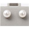 Image 1 : 14K FRESH WATER PEARL 6-6.5MM EARRING, SUGGESTED RETAIL VALUE $240