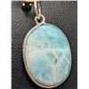 Image 1 : SILVER(2.3G),  LARIMAR (7CT) PENDNAT