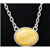 Image 1 : SILVER BALTIC AMBER NECKLACE 16"
