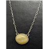Image 2 : SILVER BALTIC AMBER NECKLACE 16"