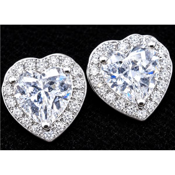 SILVER CZ EARRING