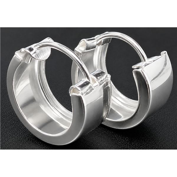 SILVER SMALL HOOP EARRING