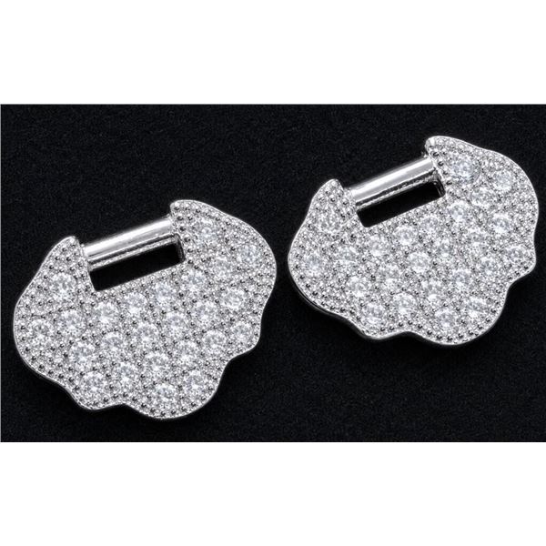 SILVER CZ EARRING