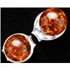 Image 1 : SILVER AMBER EARRING