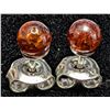 Image 2 : SILVER AMBER EARRING