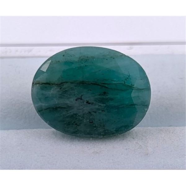 7.05 CT CERTIFIED EMERALD GEMSTONE ($5,950 APPRAISAL)
