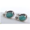 Image 1 : 2.4 CT CERTIFIED SILVER EMERALD GEMSTONE EARRINGS ($1,596 APPRAISAL)